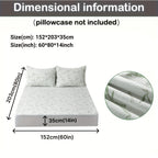 Bamboo mattress protector with cooling 3D air layer and breathable surface