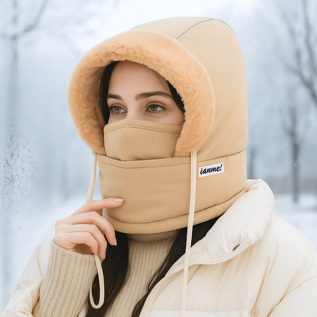 Double Thermal Hat with Mask – Wind and Waterproof Winter Protection