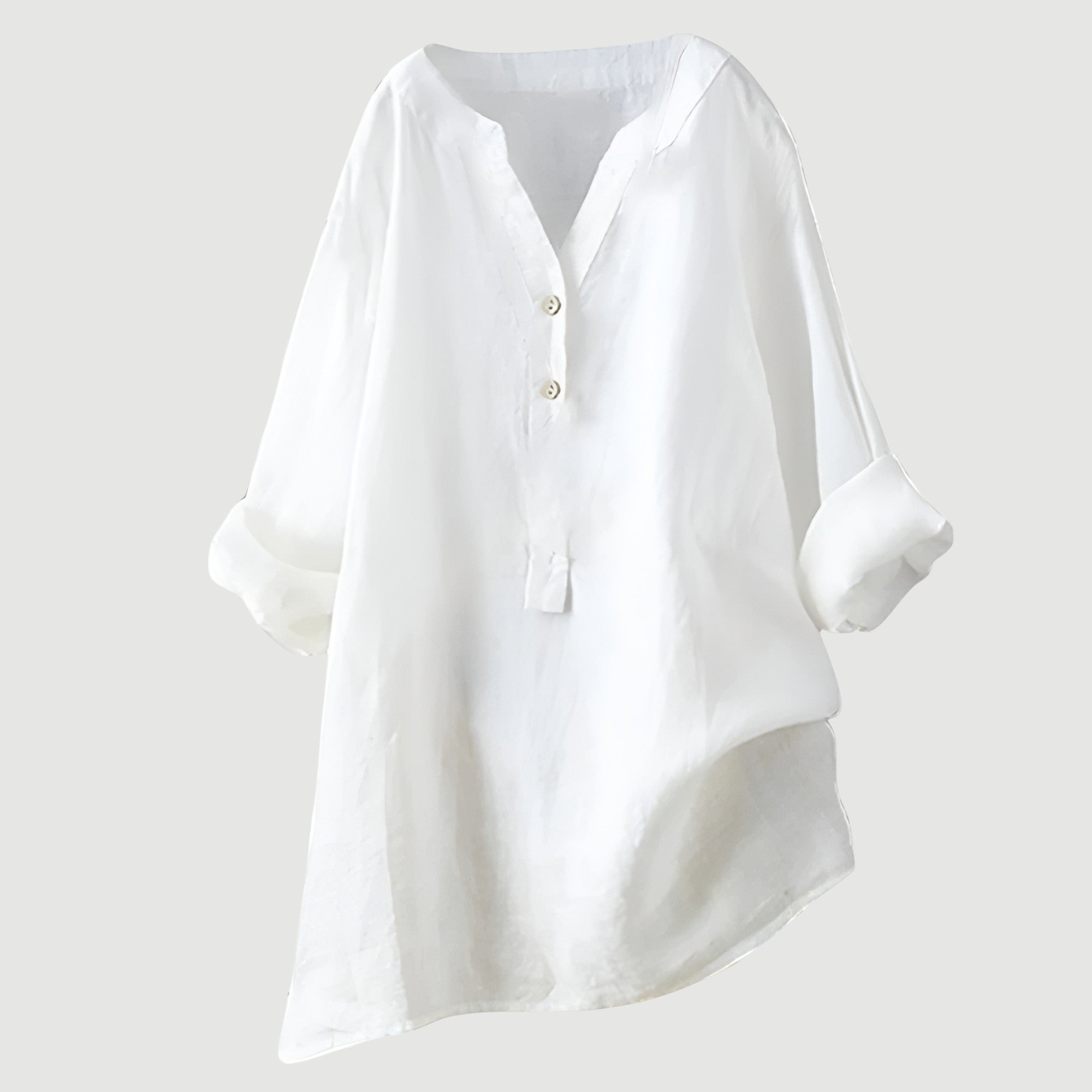 Women's linen blouse relaxed fit breathable everyday summer top