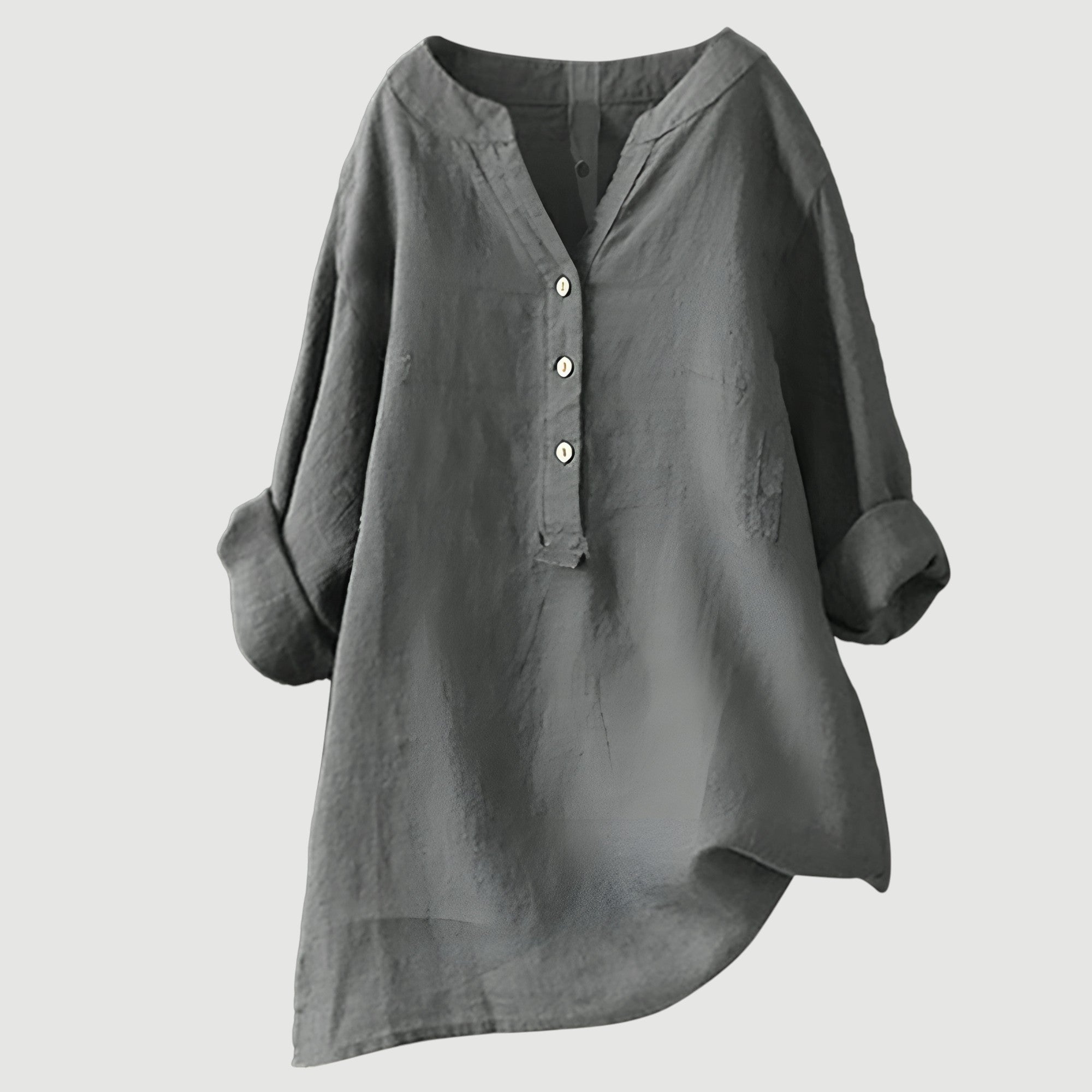 Women's linen blouse relaxed fit breathable everyday summer top