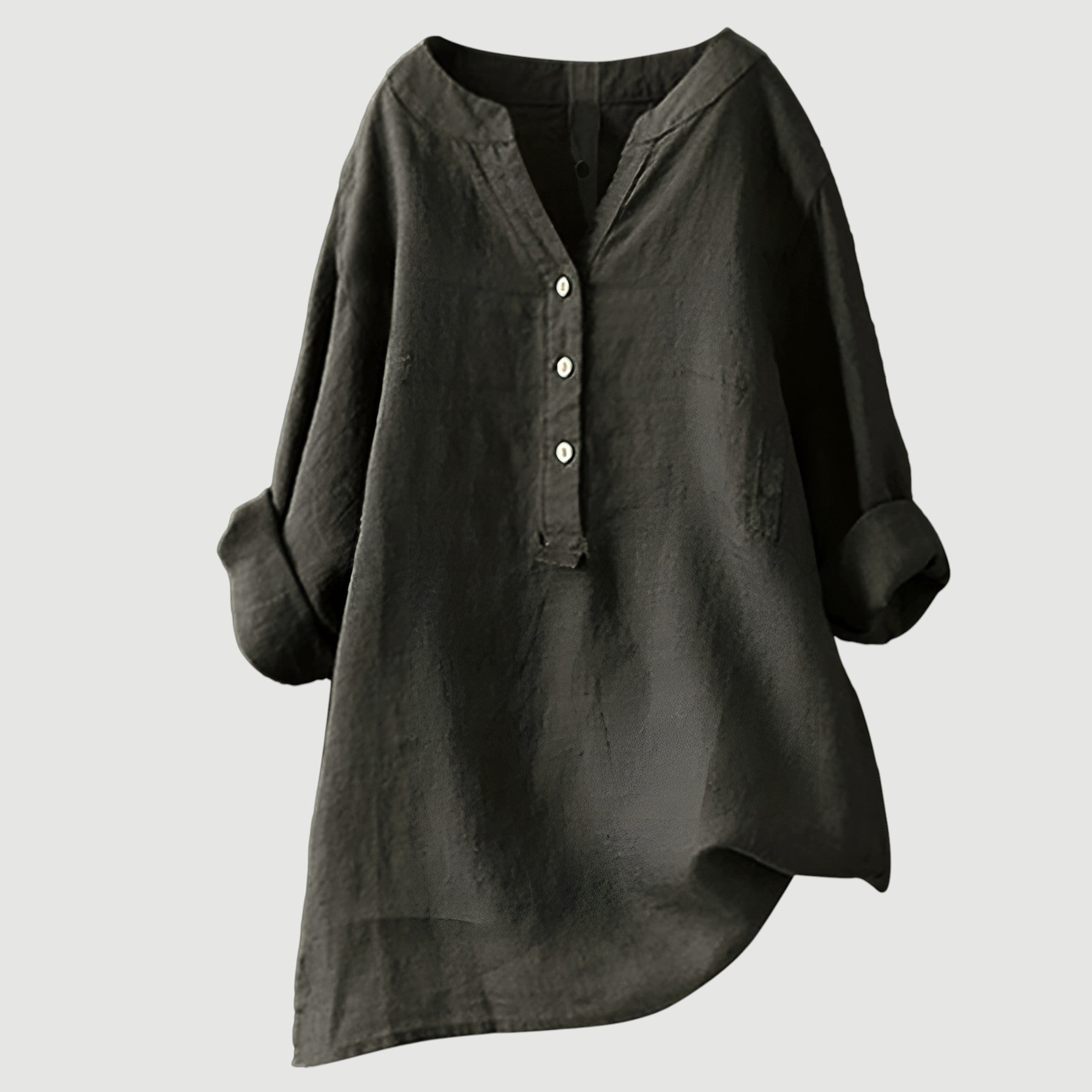 Women's linen blouse relaxed fit breathable everyday summer top