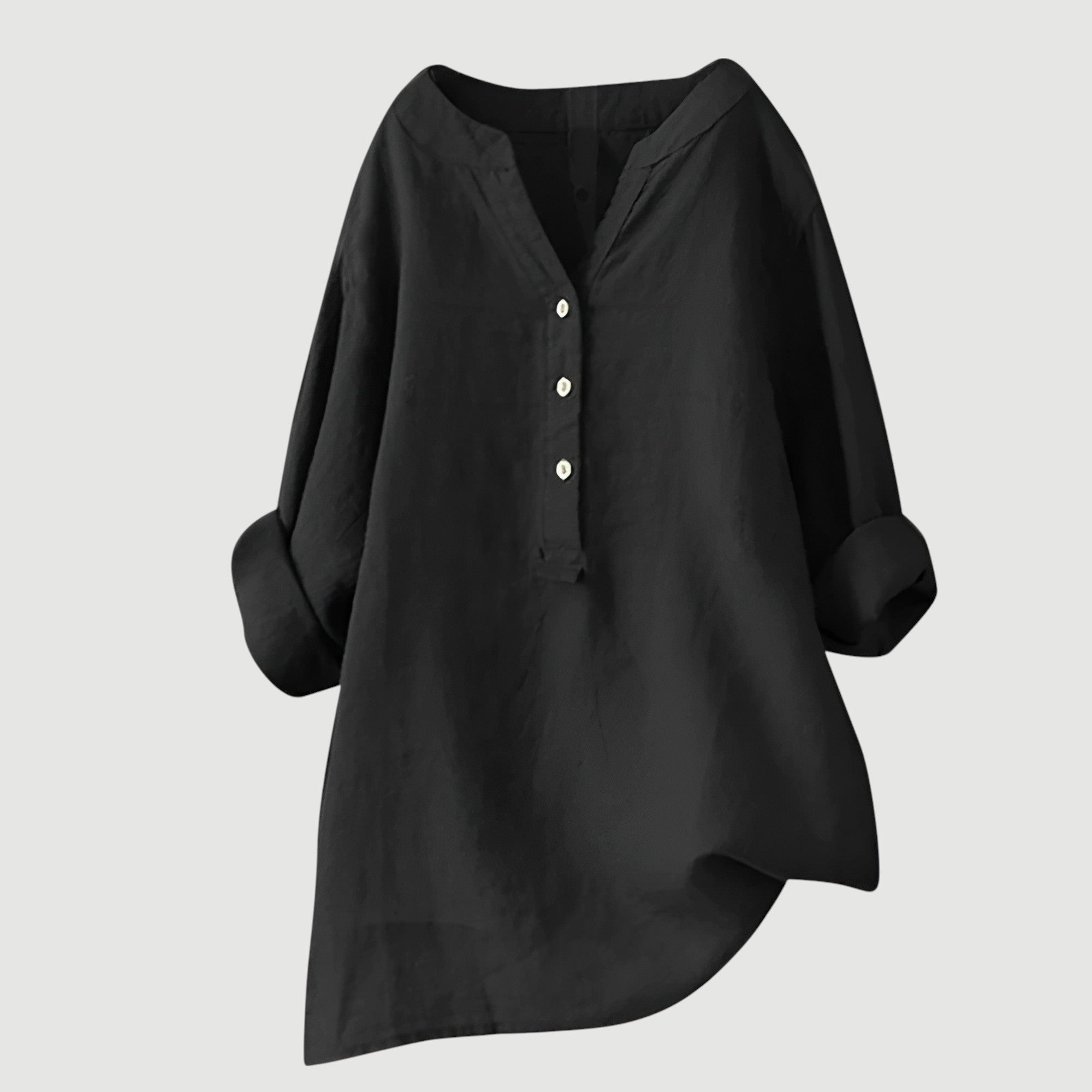 Women's linen blouse relaxed fit breathable everyday summer top