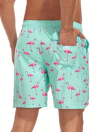 Men's beach shorts quick-dry lightweight summer swim trunks