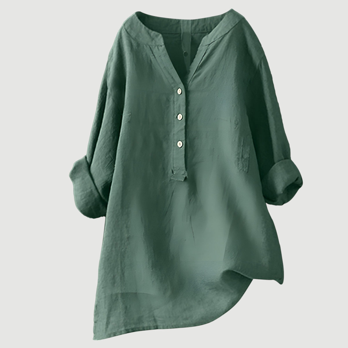 Women's linen blouse relaxed fit breathable everyday summer top