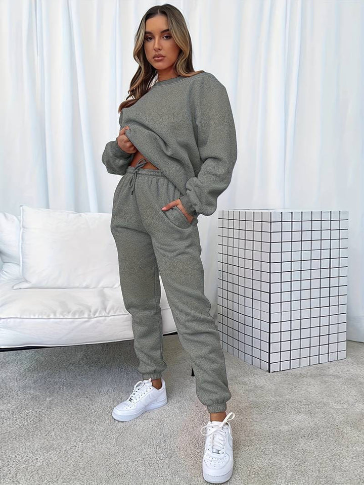 Women 2 piece lounge set relaxed fit casual matching home wear