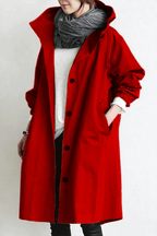 Women's lightweight waterproof rain cape, packable and stylish