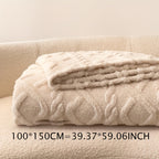 Taffeta blanket all-season lightweight beige polyester single layer soft bedspread