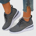 Women orthopedic sneakers with wide toe box and arch support