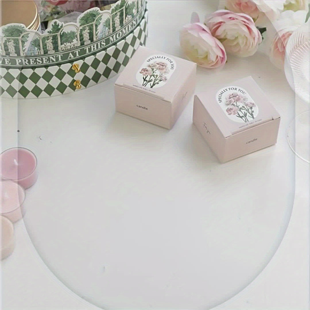 Carnation scented candle decorative paraffin gift for Mother's Day Valentine's Day Christmas