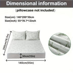 Bamboo mattress protector with cooling 3D air layer and breathable surface