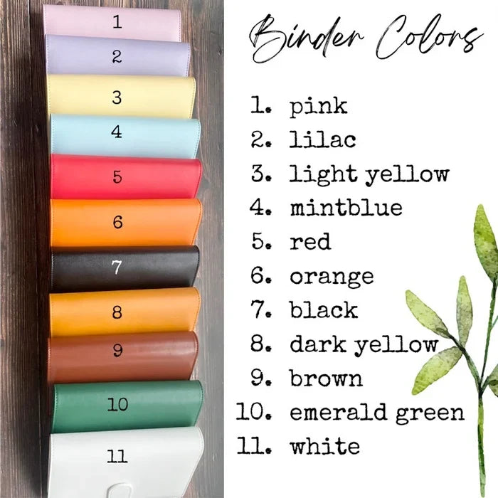 100-Day Challenge Binder A5 goal tracker and progress planner in multiple colors