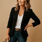 Women blazer regular fit long sleeve in multiple colours