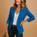 Women blazer regular fit long sleeve in multiple colours