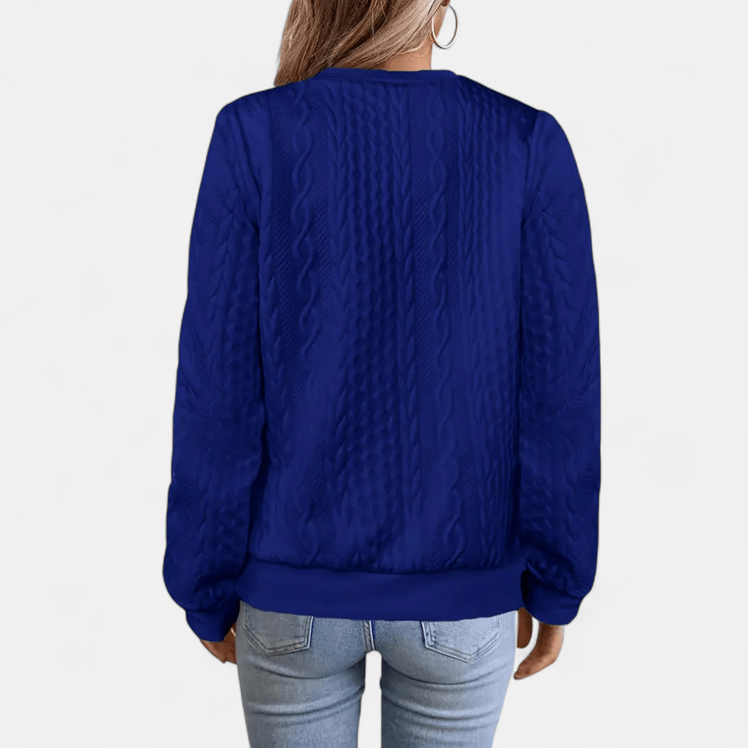Women cable knit cardigan slim fit in multiple colours