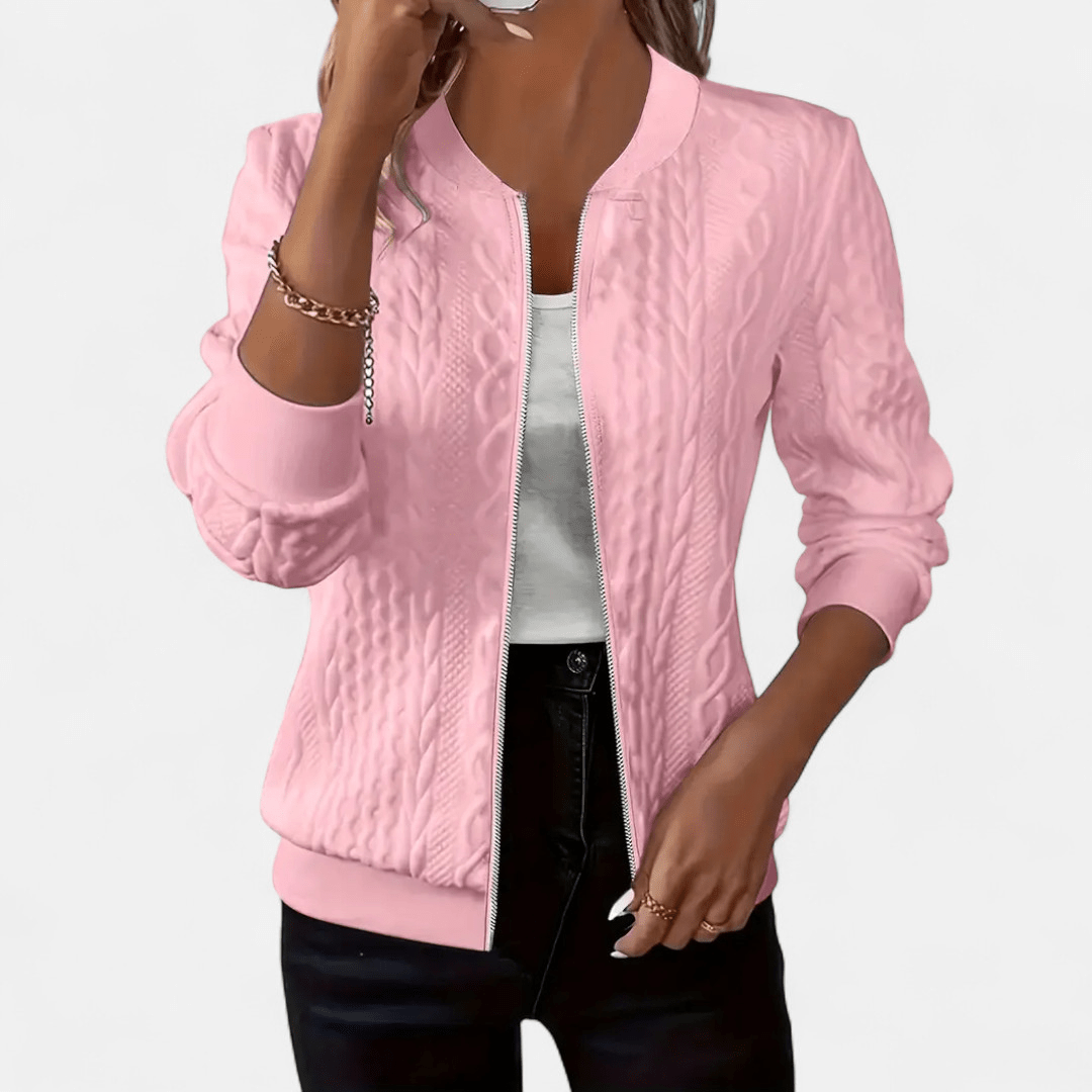 Women cable knit cardigan slim fit in multiple colours
