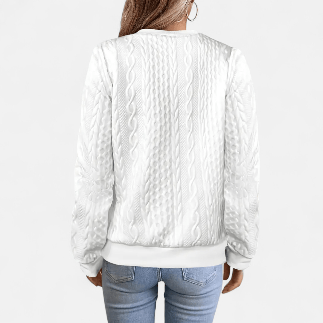 Women cable knit cardigan slim fit in multiple colours