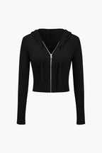 Women 2 piece knit hoodie and flared pants set with side buckle detail