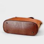 Women vintage structured shoulder bag with short handles in multiple colours