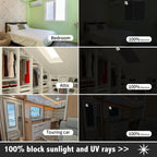 1 piece cordless portable blackout curtains for bedroom and living room windows