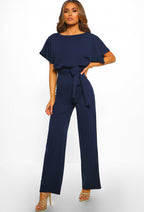 Women high waist wide leg jumpsuit in multiple colors
