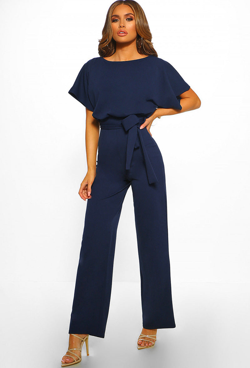 Women high waist wide leg jumpsuit in multiple colors