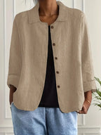 Women's light blouse loose fit, transitional weather layering top