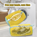 2 pack shoe washing bag for laundry machine with zipper and drying hook
