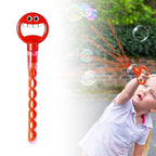 32-hole smiling face bubble wand kids outdoor toy, colorful bubbles