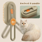 Pet Steam Grooming Brush 3-in-1 deshedding massage spray for cats and dogs
