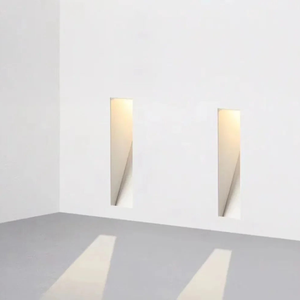 LED wall sconce nordic stair light stainless steel frameless sensor 1-light