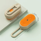 Pet Steam Grooming Brush 3-in-1 deshedding massage spray for cats and dogs