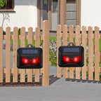 Solar ultrasonic animal repellent 2-pack, weatherproof outdoor pest control stake