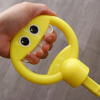 32-hole smiling face bubble wand kids outdoor toy, colorful bubbles