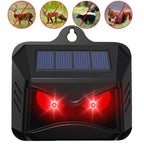 Solar ultrasonic animal repellent 2-pack, weatherproof outdoor pest control stake