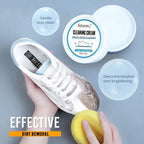 White shoe cleaner cream 100g water-free formula with application sponge
