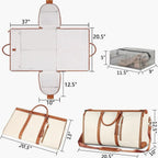 Lightweight travel bag carry on weekender with side pockets