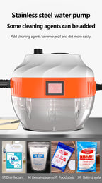Steam cleaner 2800W high pressure for kitchen and car, chemical-free