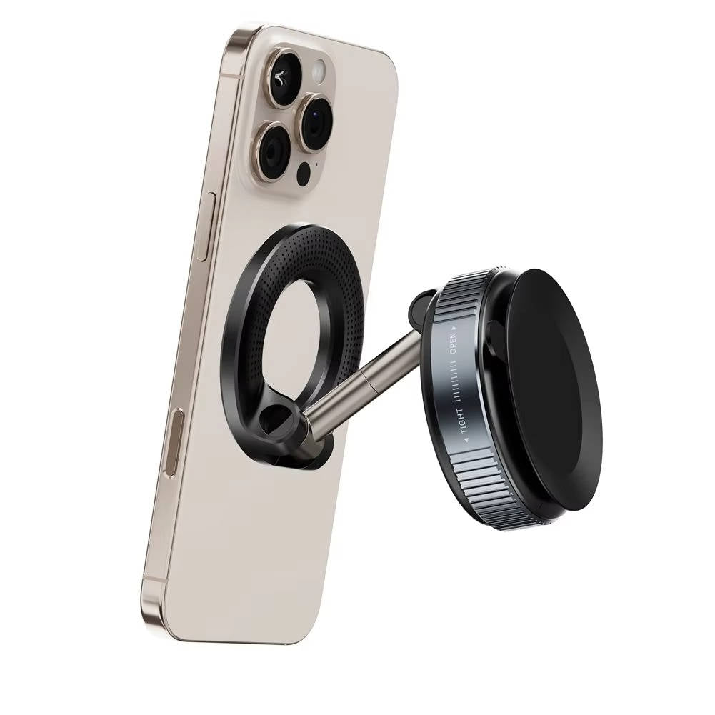 Magnetic phone holder 360° adjustable car mount with suction base