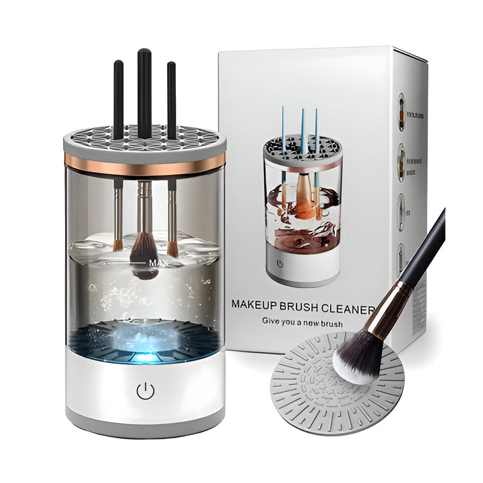 Electric makeup brush cleaner 3-in-1 with UV sterilization and USB charging