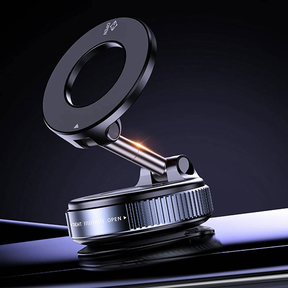 Magnetic phone holder 360° adjustable car mount with suction base