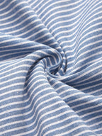 Women's striped midi dress with 3/4 sleeves, lightweight casual summer style
