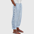 Women wide leg pants with elastic waistband in versatile colors