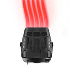 Car heater 12V portable 360° rotating defroster and fan, black