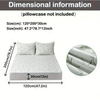Bamboo mattress protector with cooling 3D air layer and breathable surface