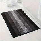 Chenille bath mat non-slip quick-dry for bathroom and entrance