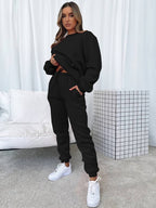 Women 2 piece lounge set relaxed fit casual matching home wear