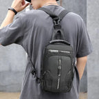 Anti-theft water-resistant backpack with USB charging port fits laptops up to 15.6 inches