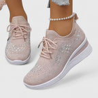 Women orthopedic sneakers with wide toe box and arch support
