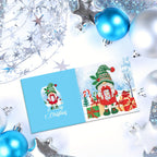 Diamond painting greeting cards 12-piece Christmas and New Year mosaic set
