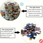 1000-piece round zodiac puzzle featuring all 12 signs, matte finish, 67 cm diameter